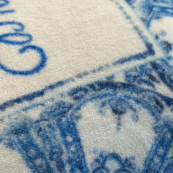 Primitives by Kathy Throw Pillow. White & Blue. “Believe and it will be” - Picture 6 of 6